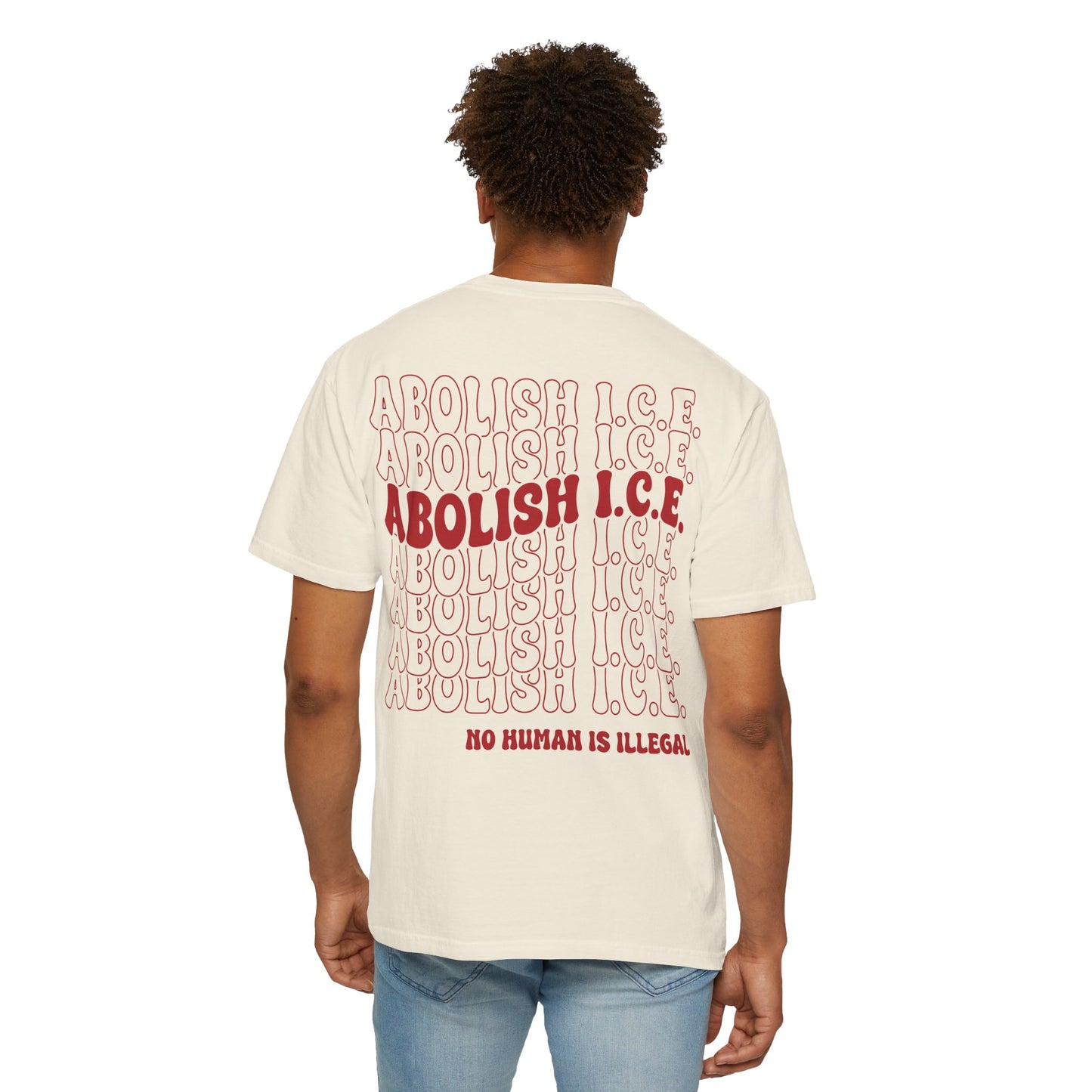 NO HUMAN IS ILLEGAL TEE
