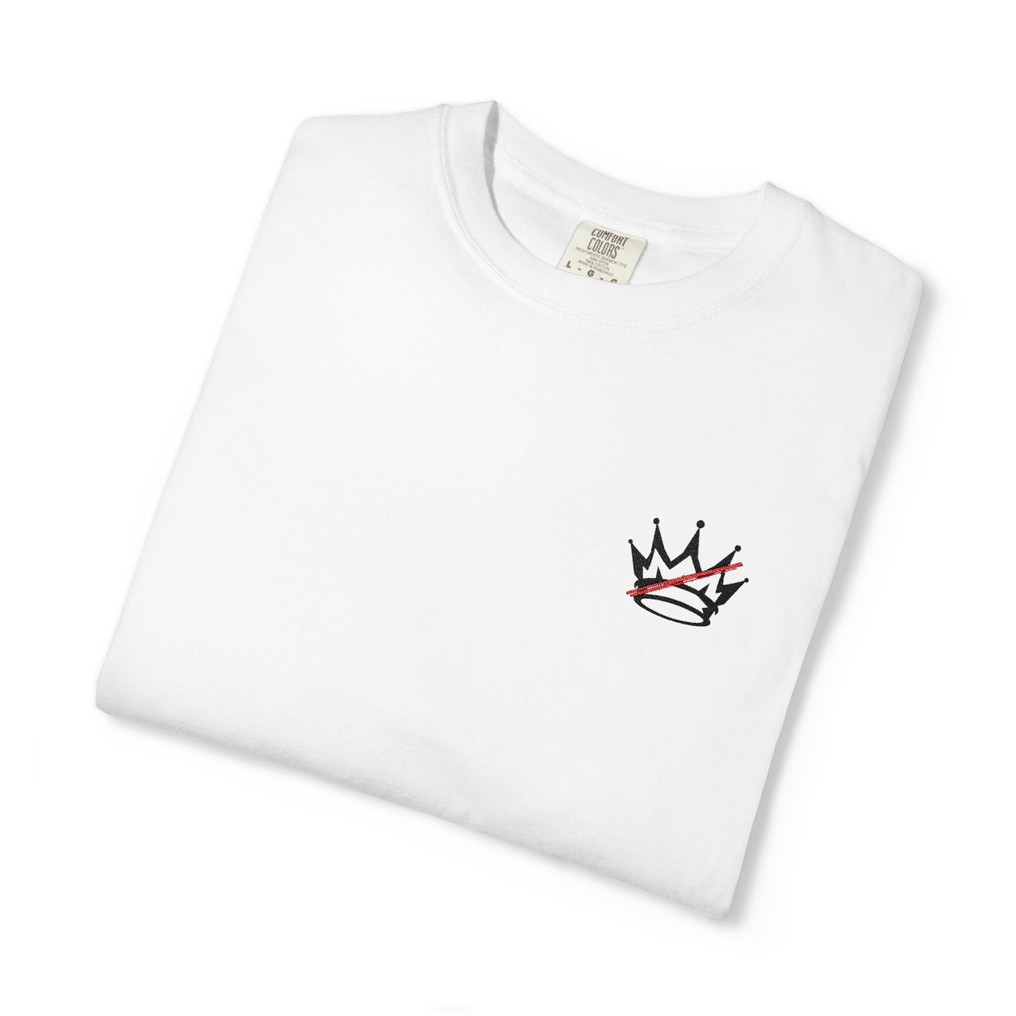 Crown Embroidered NO KINGS Tee