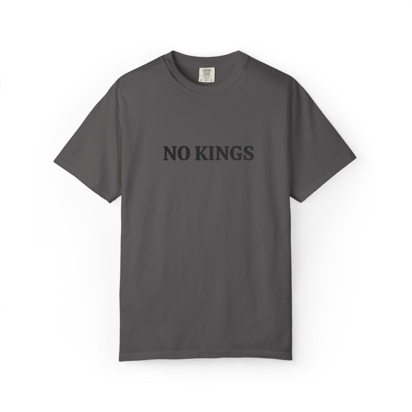"No Kings" Embroidered Tee