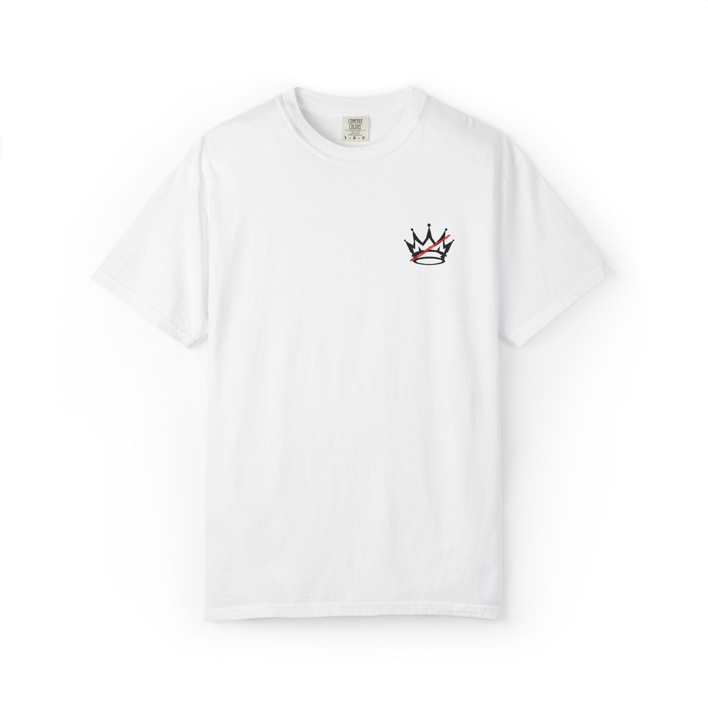Crown Embroidered NO KINGS Tee