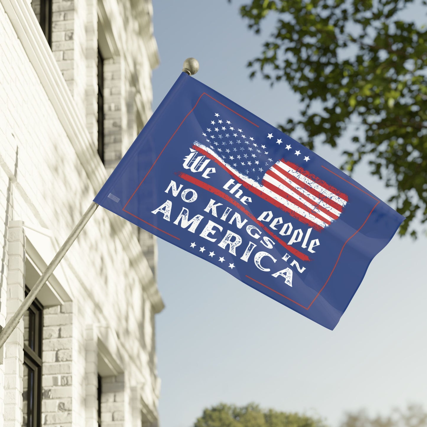 WE THE PEOPLE - NO KINGS Flag