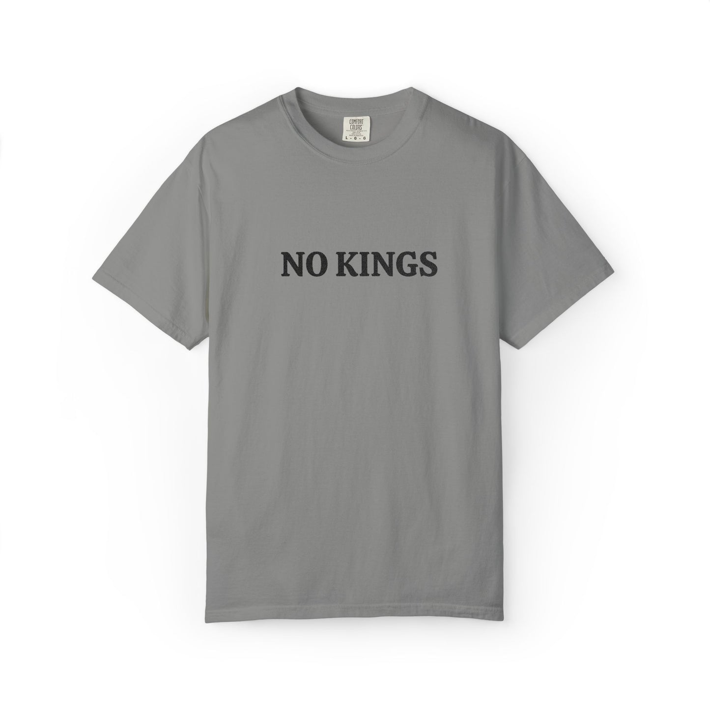 "No Kings" Embroidered Tee