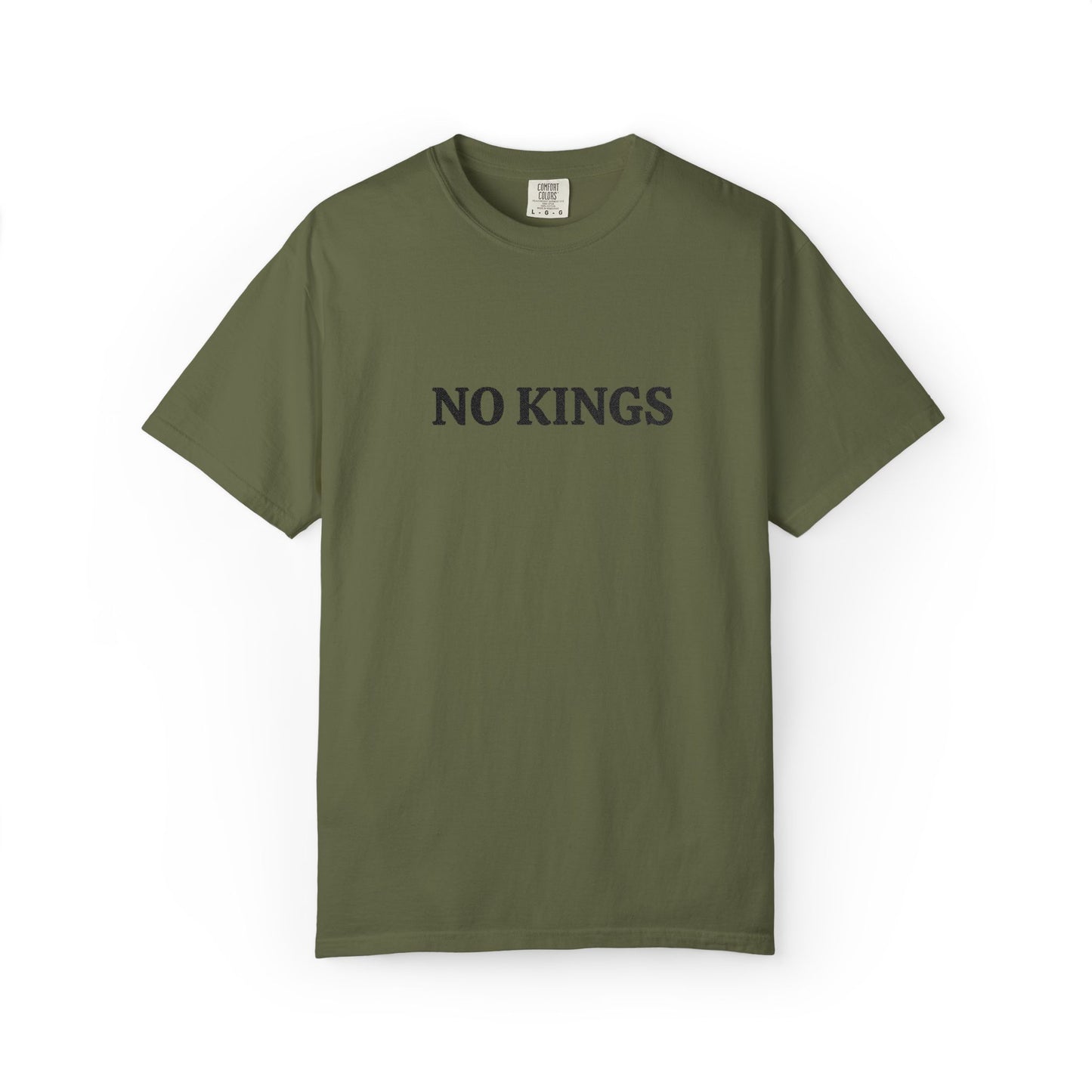 "No Kings" Embroidered Tee