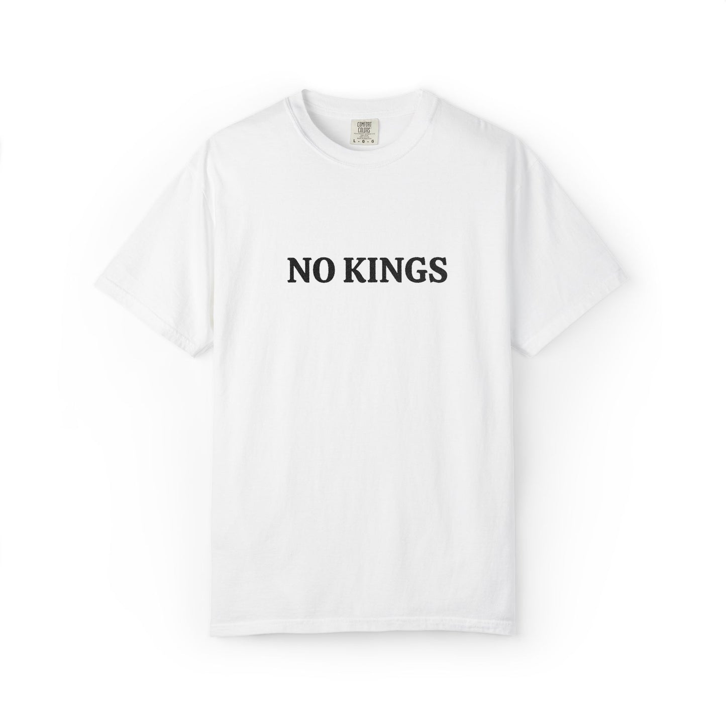 "No Kings" Embroidered Tee