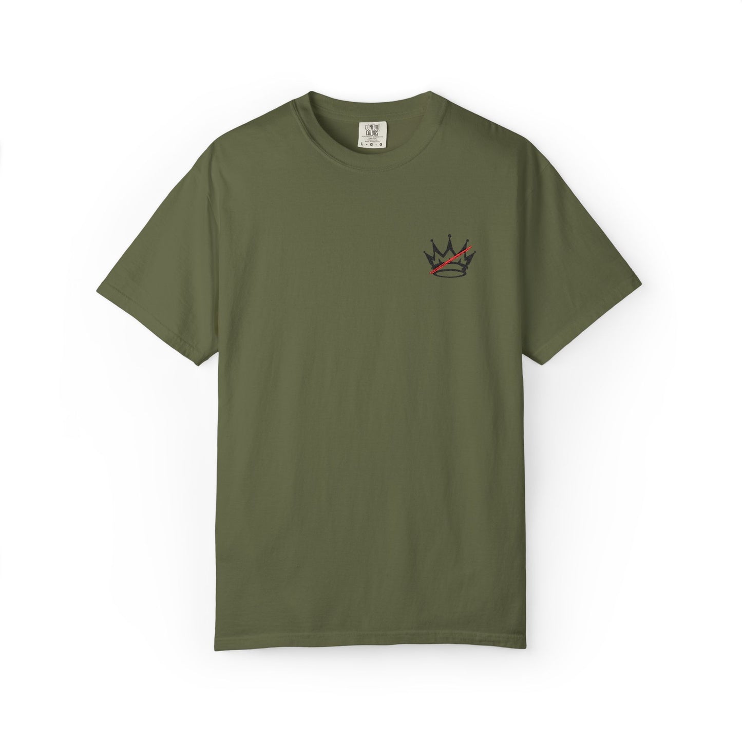 Crown Embroidered NO KINGS Tee