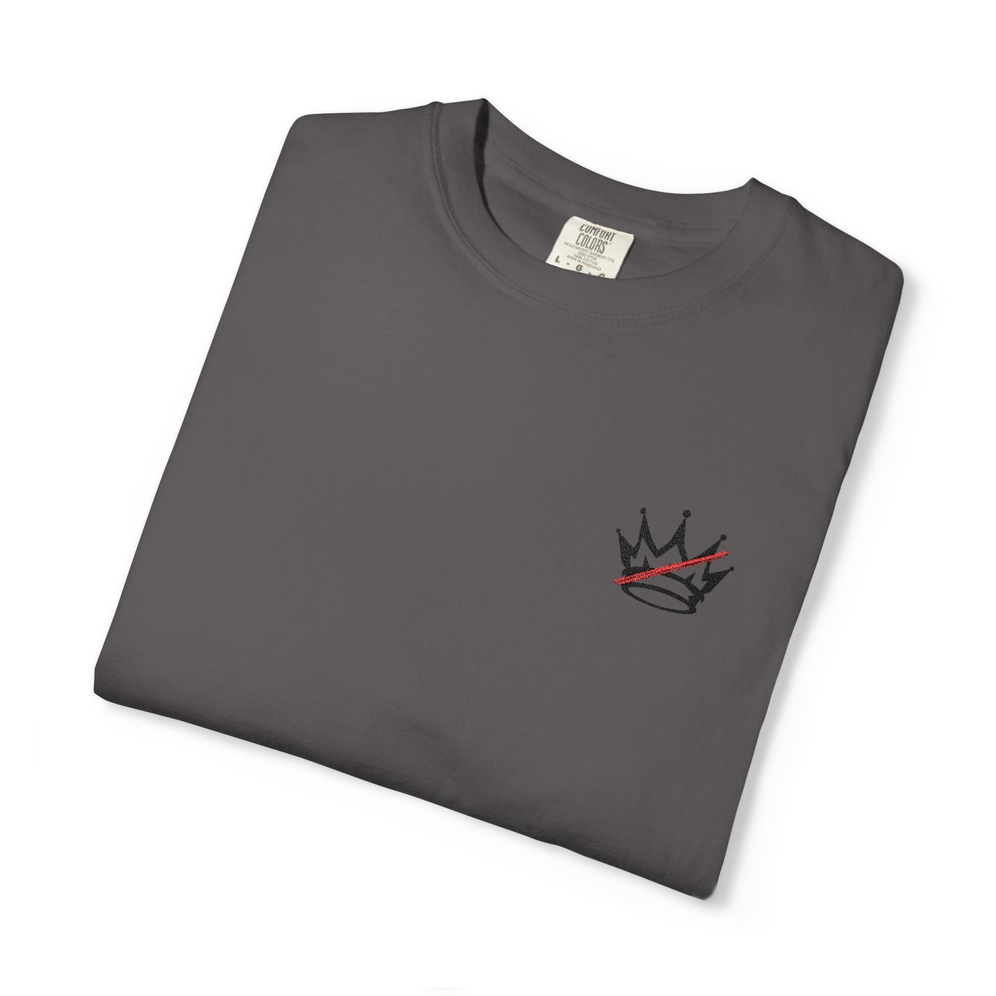 Crown Embroidered NO KINGS Tee