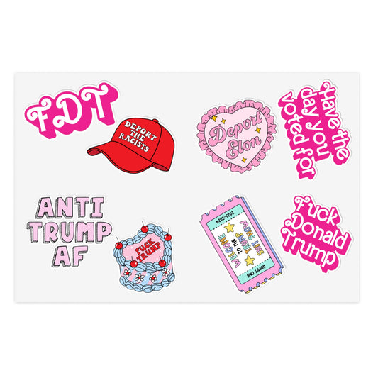Barbie Anti-Trump Sticker Sheet