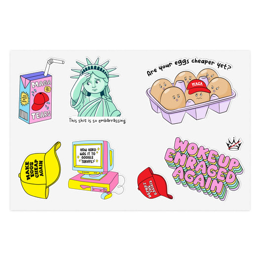 Anti MAGA Sticker Sheet